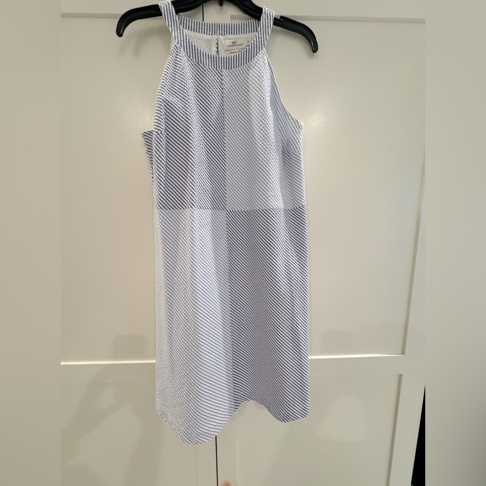 Vineyard Vines seersucker halter dress